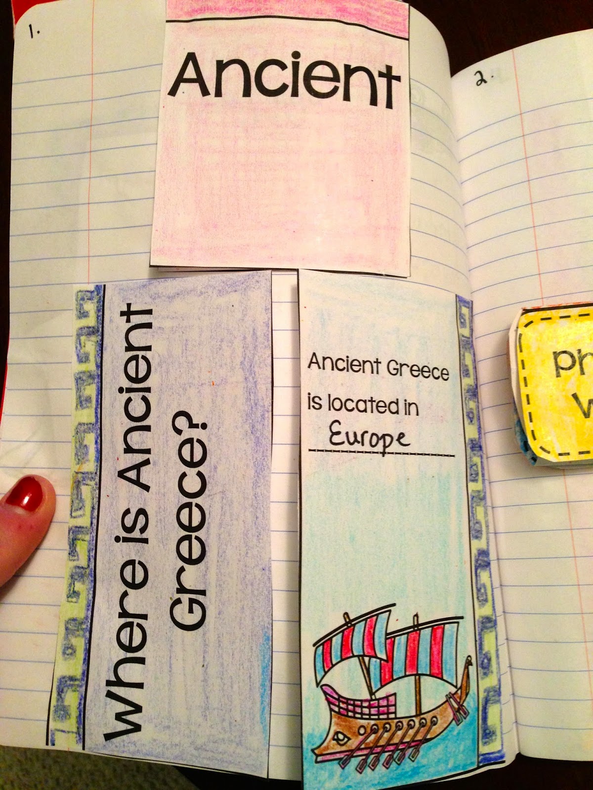 Activities for teaching Ancient Greece in third-grade