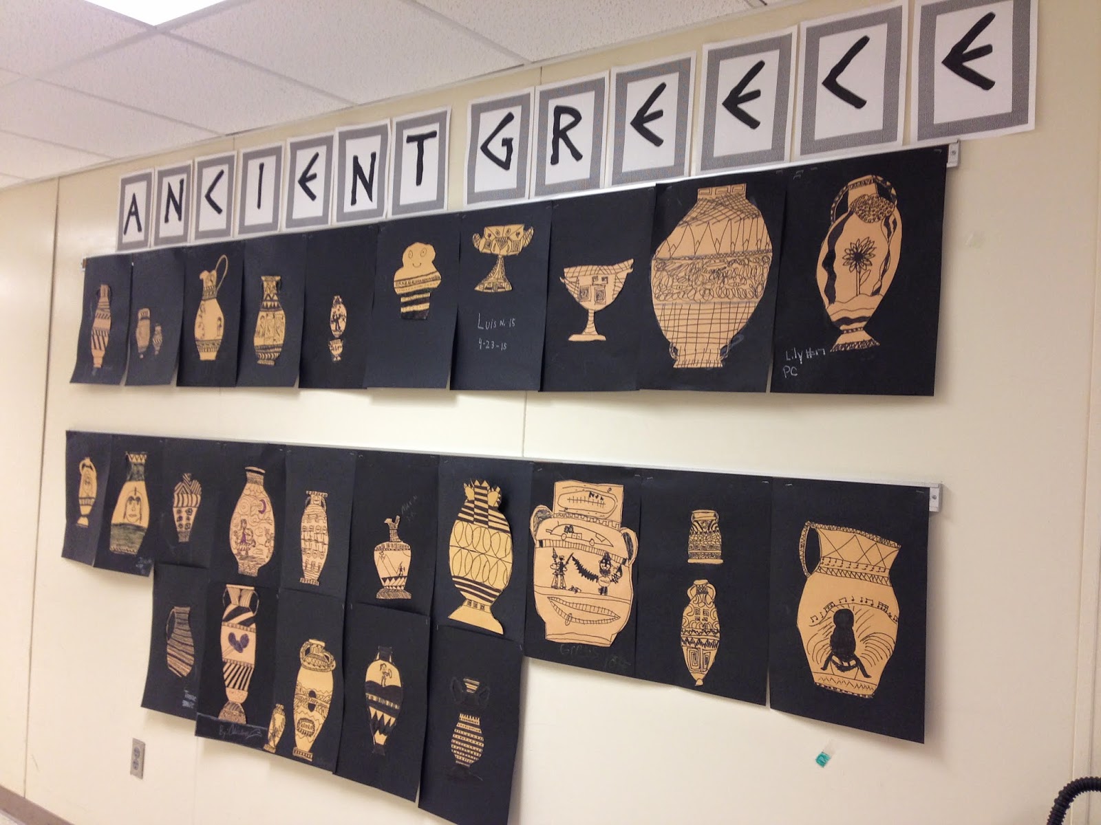 Ancient Greece pottery craft activity
