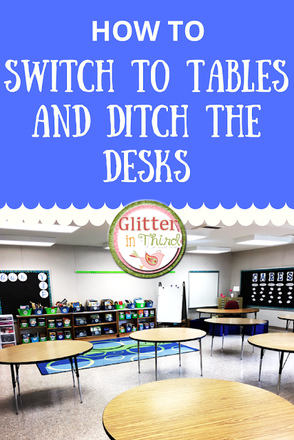 Thinking about switching from desks to tables? Find out how to manage storage when your students are using community supplies!