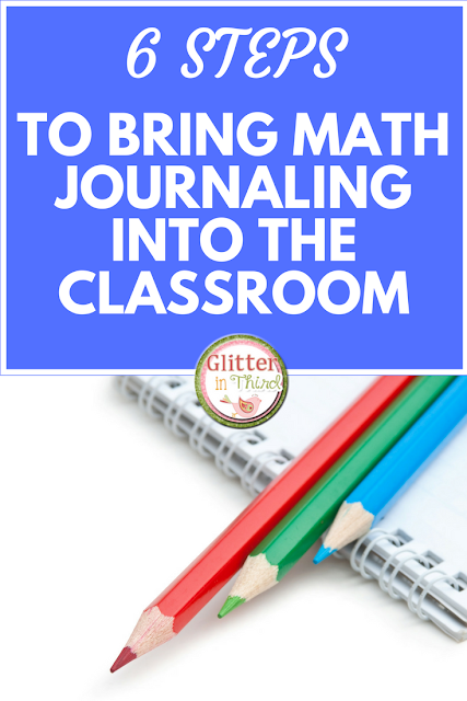 Are you starting math journals in your elementary classroom? Read about six easy ways to use journal entries  during the school day!