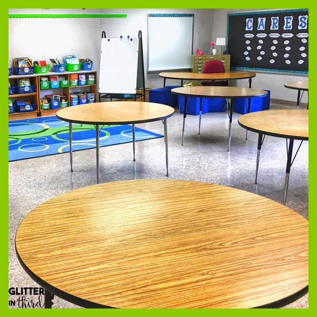 Thinking about switching from desks to tables? Find out how to manage storage when your students are using community supplies!