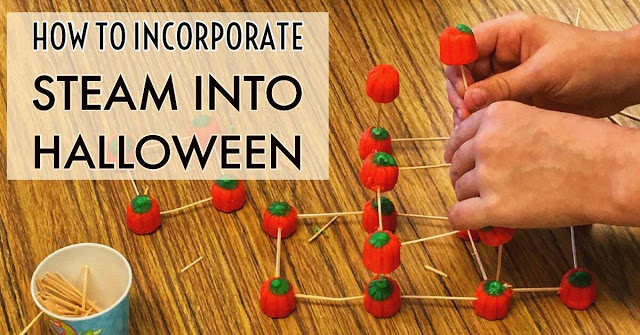 Act as engineers and do STEAM during Halloween in the elementary classroom using Mall-Creme Pumpkins and toothpicks! 