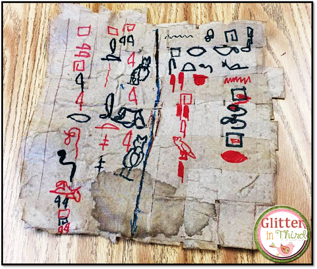 Looking for Ancient Egypt activities, printables, and projects for your students? Check out this craft to make papyrus out of paper towels!