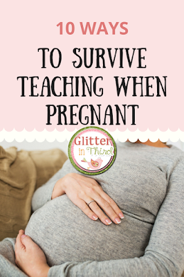 Teaching is hard enough, but when pregnant it's even more challenging! Check out 10 ways for teacher moms-to-be can help their school day in the classroom go easier!