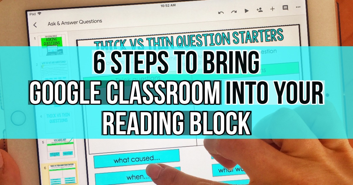 Get help how to use Google Classroom slides if you are a student or a teacher in your literacy block, ELA, or reading class. Go digital!