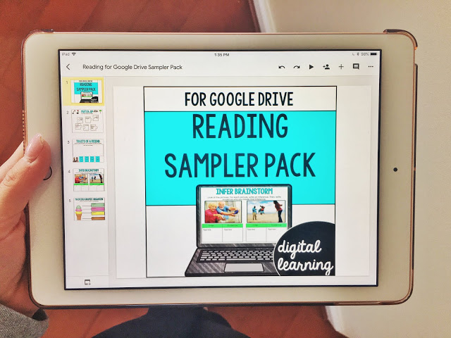 Incorporate digital technology into your literacy stations or reading block with this Google Classroom FREEBIE