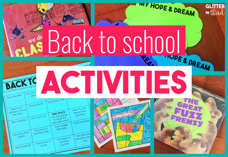Simple And Easy Activities To Welcome Kids Back To School Glitter In Third