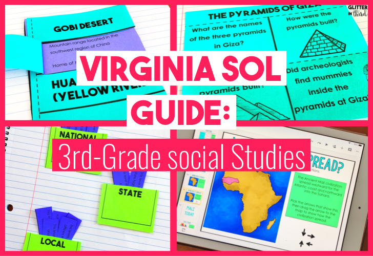 Title image of 3rd grade VA SOL Guide