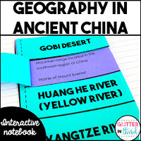 Ancient China geography activity cover