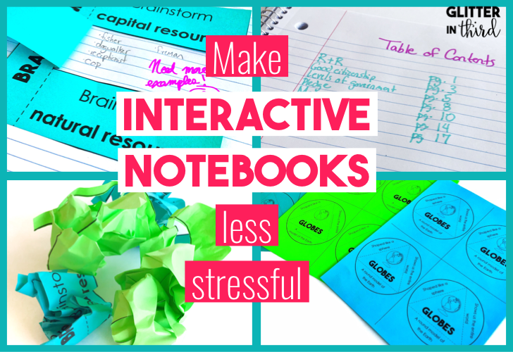 blog post title of interactive notebook ideas