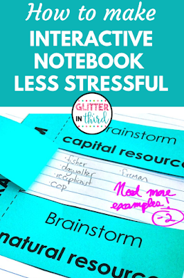 Pin of interactive notebook ideas