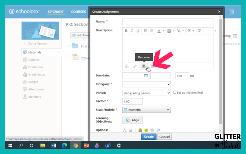 how to submit a google doc assignment on schoology