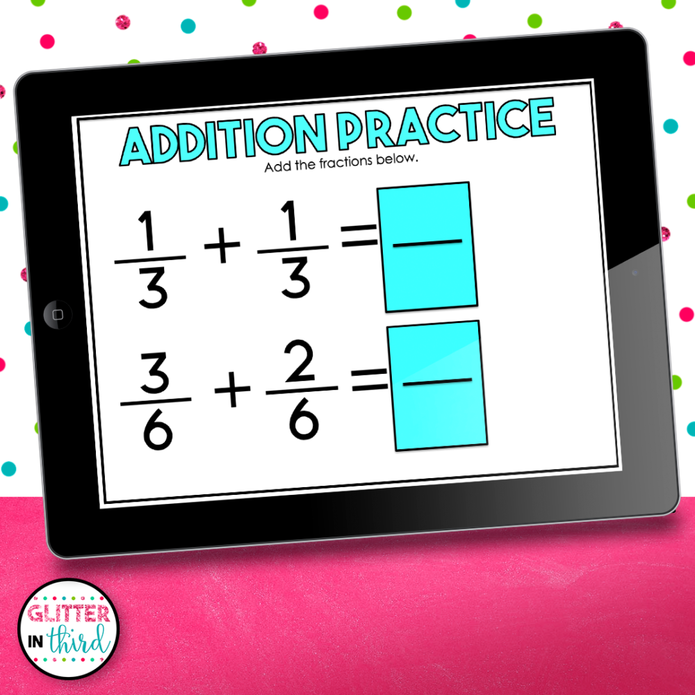 add subtract fractions activities