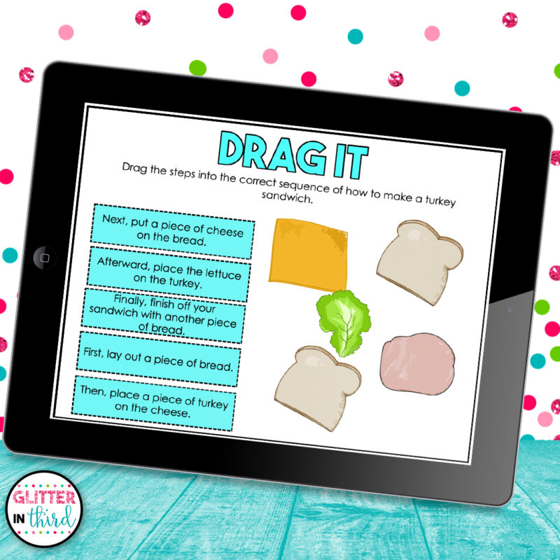 How to Teach Sequencing of Events Activities - Glitter in Third