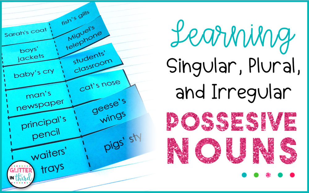 possessive nouns 3rd grade