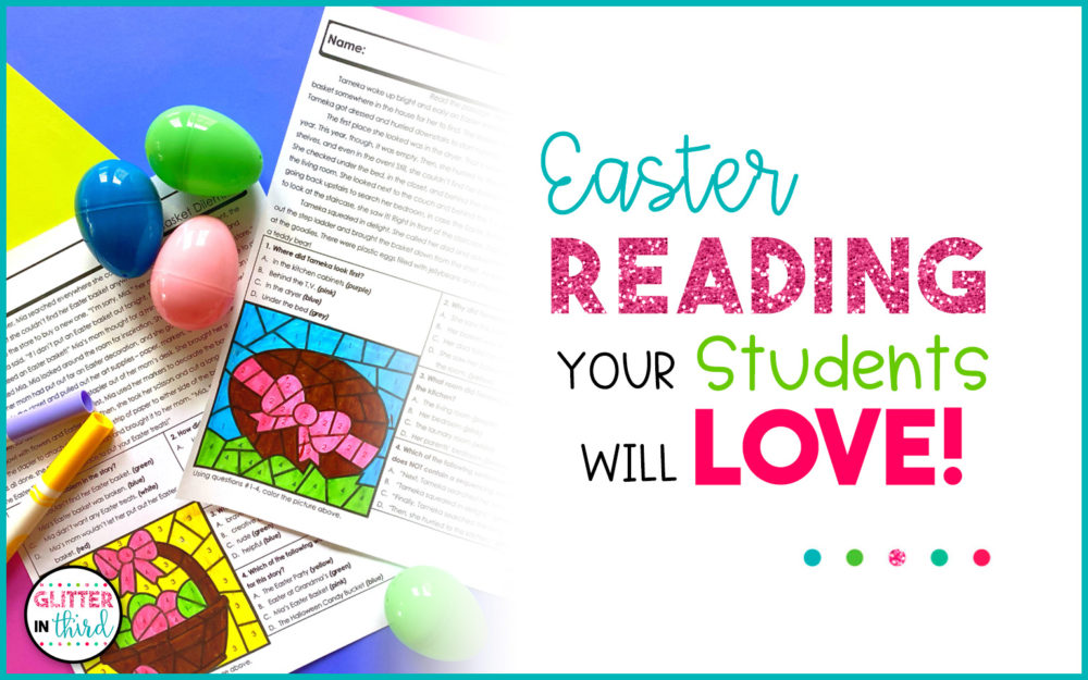 Easter reading comprehension worksheets