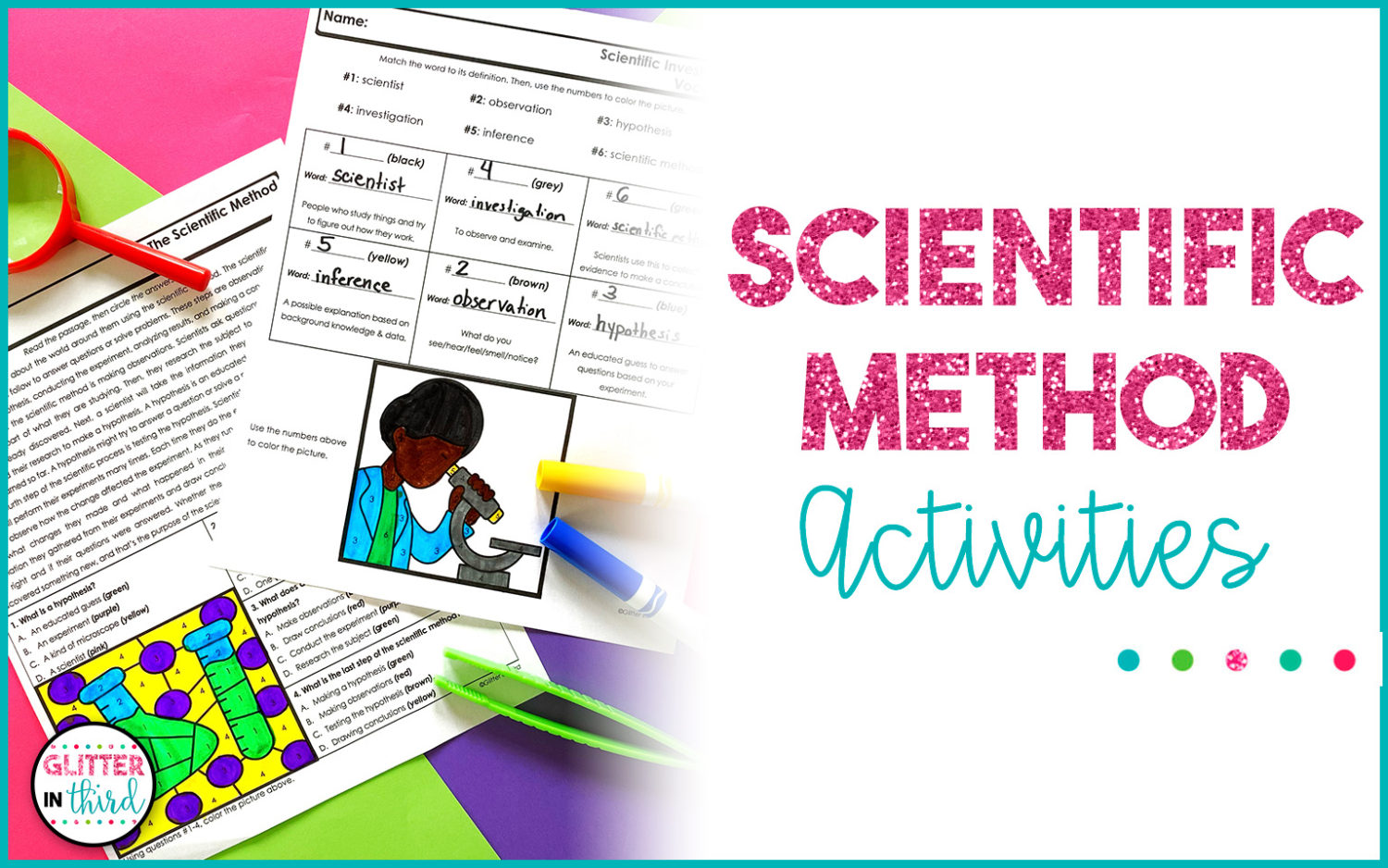 Need A Scientific Method Activity? - Glitter in Third