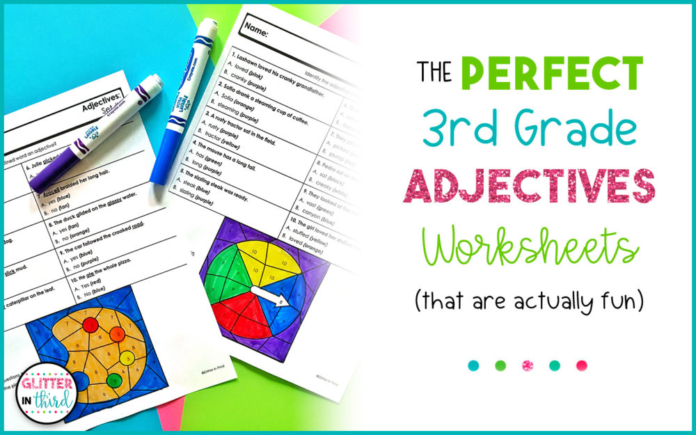 3rd Grade Adjectives Worksheets
