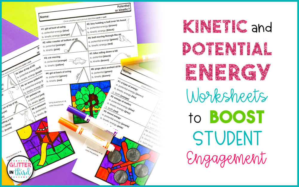 potential and kinetic energy worksheet