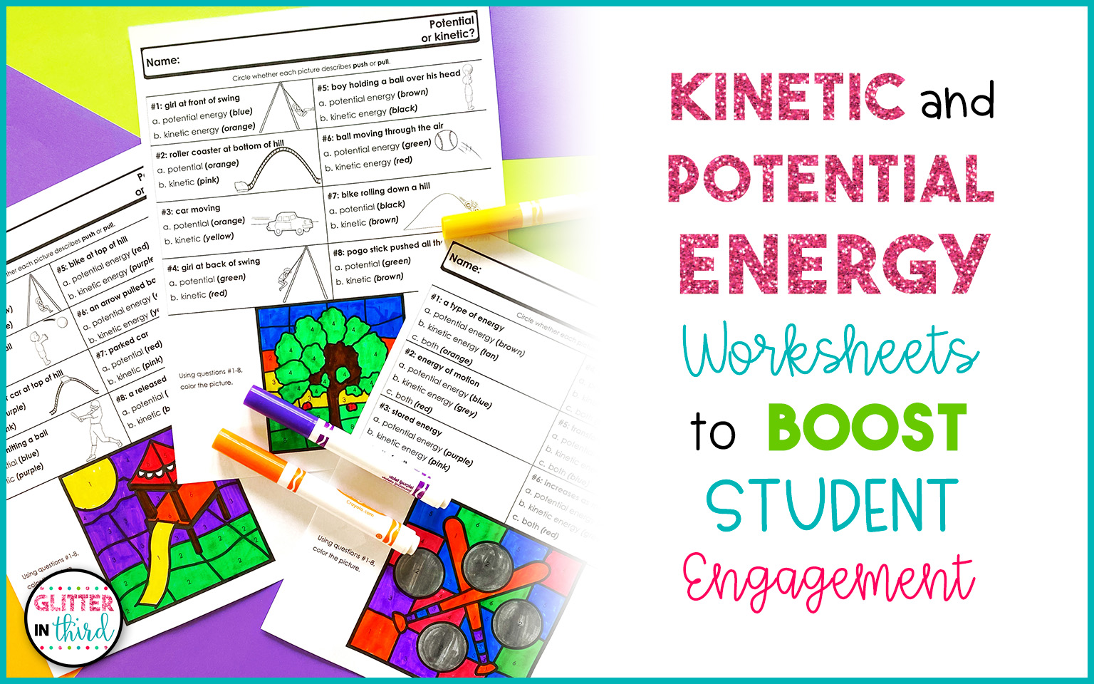 and Potential Energy Worksheets to Boost Student Engagement