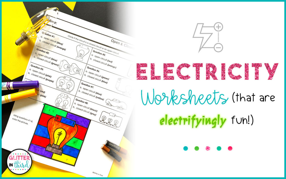 worksheets for electricity