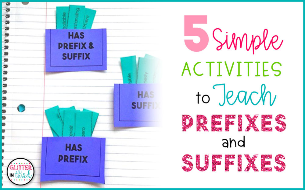 activities for prefixes and suffixes