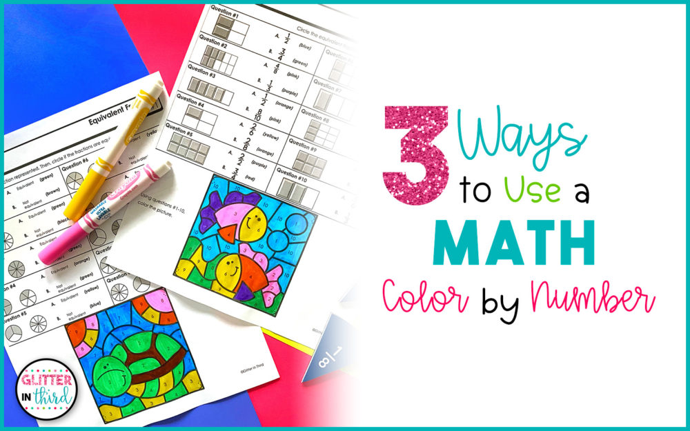 math color by number worksheets