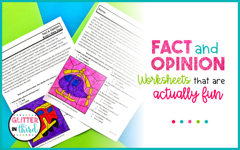 fact and opinion worksheets