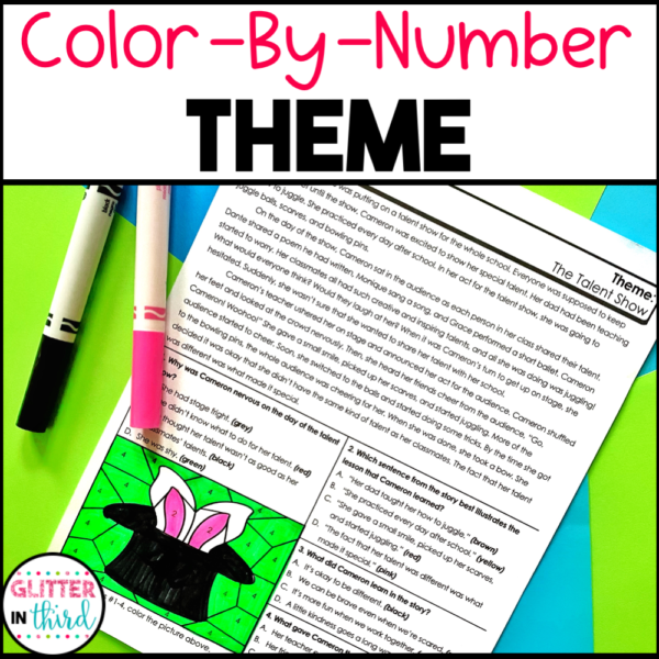 determining theme worksheets