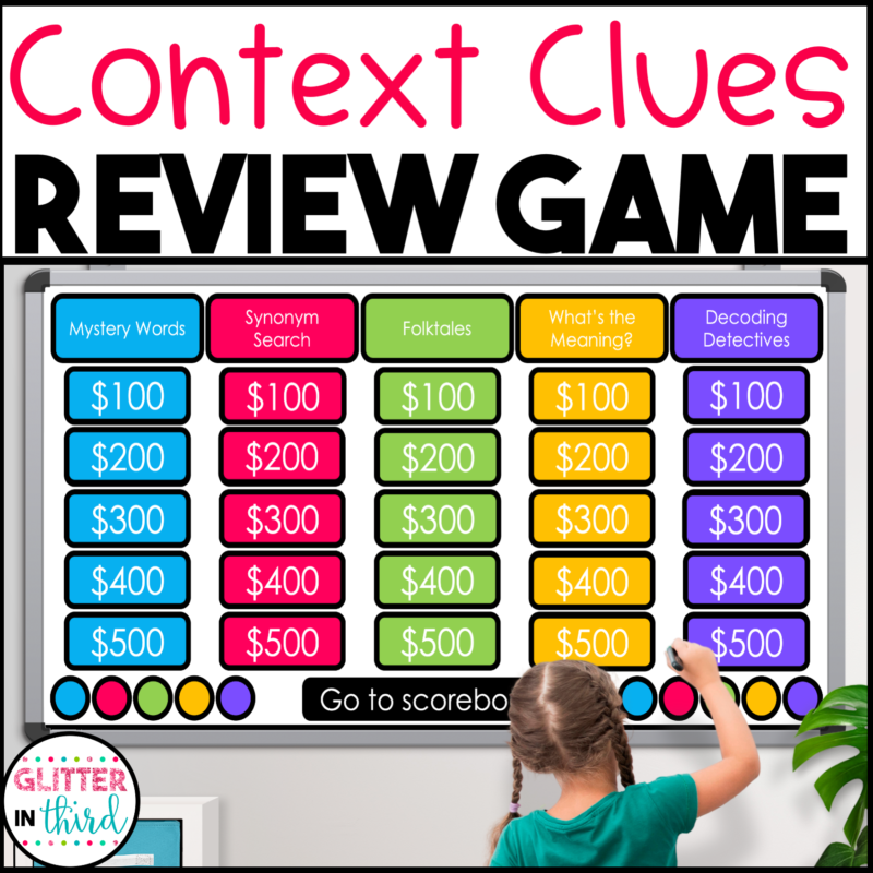 Context Clues Review Game Activity Reading Test Prep Powerpoint