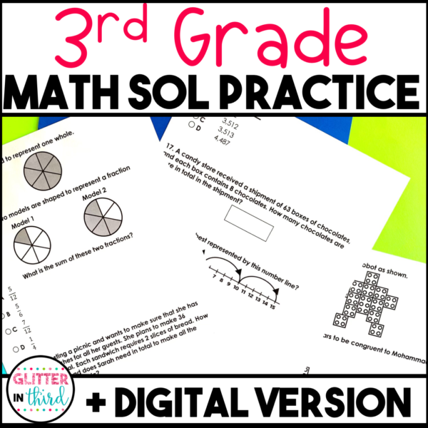 3rd Grade Math SOL Review Practice