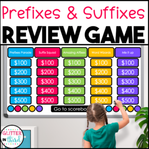 prefixes and suffixes review game