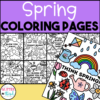 Spring Coloring Pages Sheets - Glitter in Third