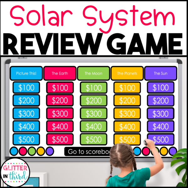 planets sun earth moon review game 4th sol science 4.5 4.6