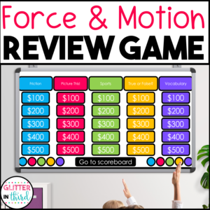 force and motion review game science sol 5.3