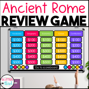 ancient rome review game social studies sol 3.3