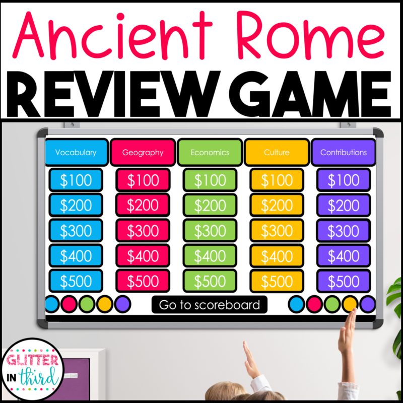 ancient rome review game social studies sol 3.3