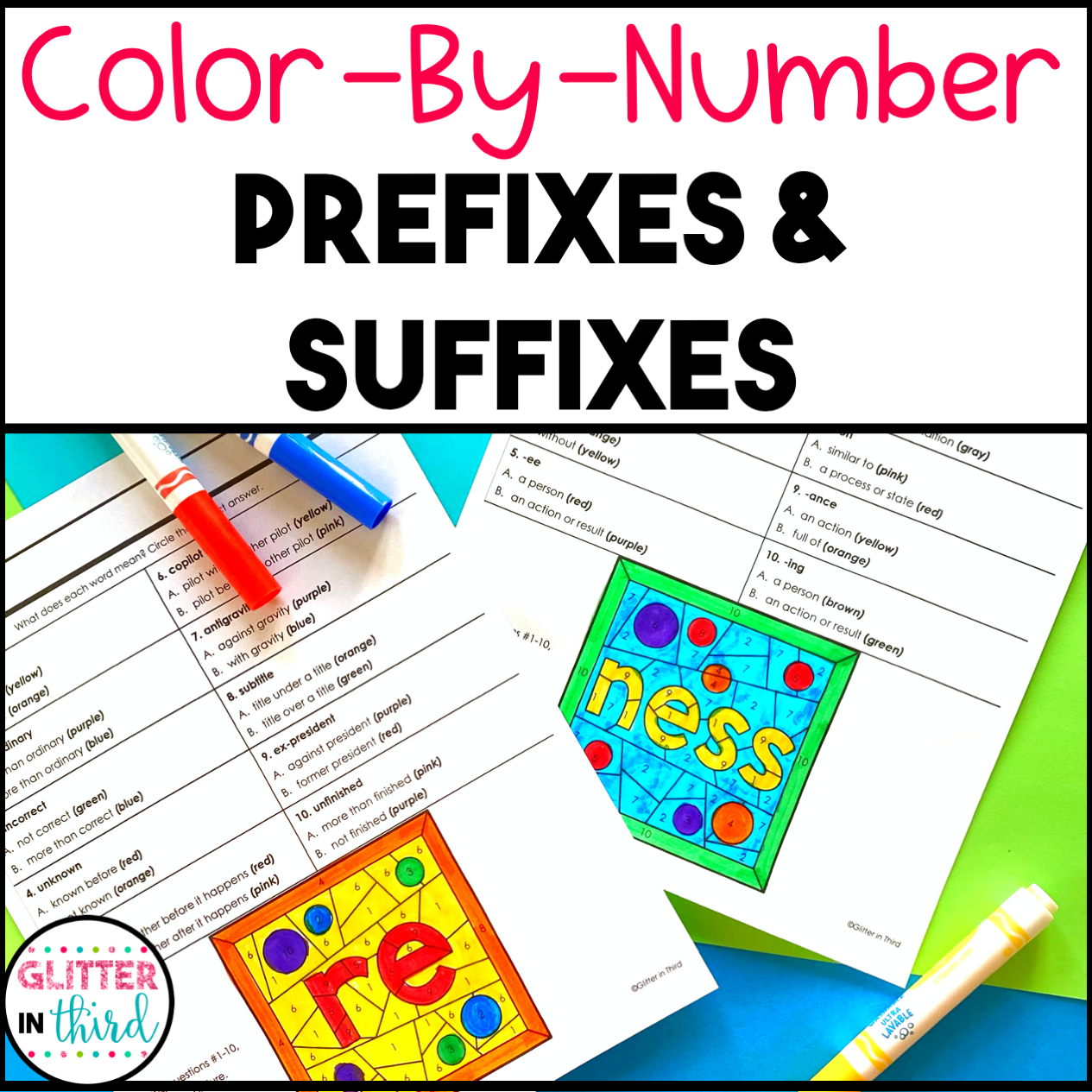 prefix and suffix worksheets