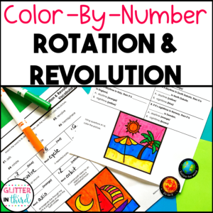 rotation and revolution worksheet