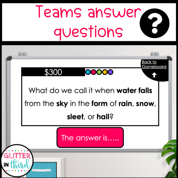 water cycle review game