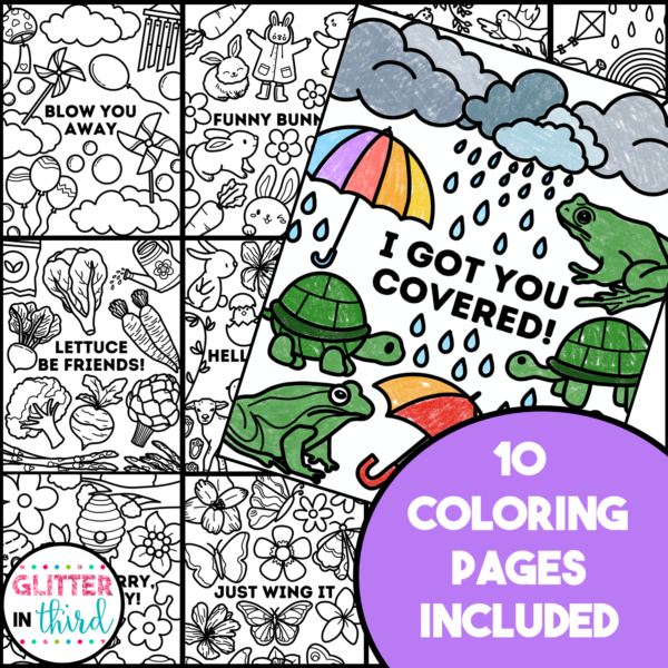 spring coloring pages