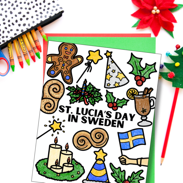 holidays around the world coloring pages