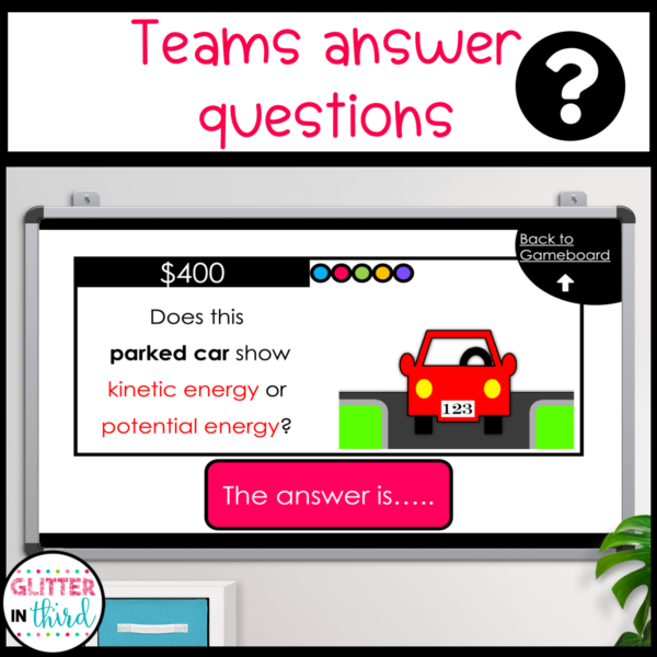 kinetic and potential energy review game science sol 5.4a