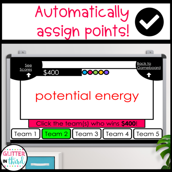 kinetic and potential energy review game science sol 5.4a