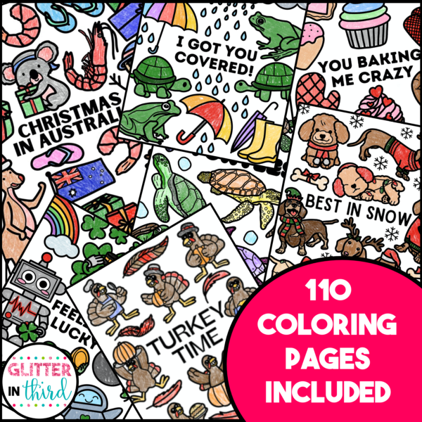 coloring book pages bundle