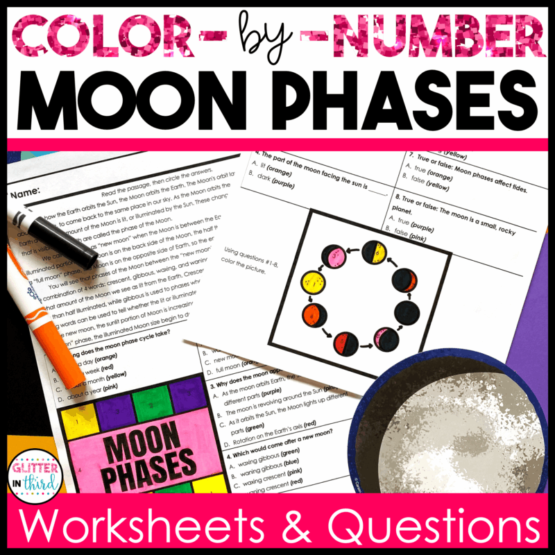 4th grade science sol moon phases