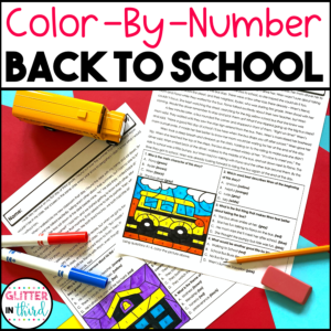 back to school reading comprehension worksheets