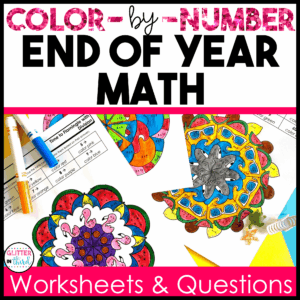 end of year math 3rd worksheets