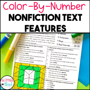 nonfiction text features worksheet