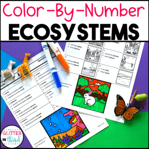 animal habitats ecosystems worksheets